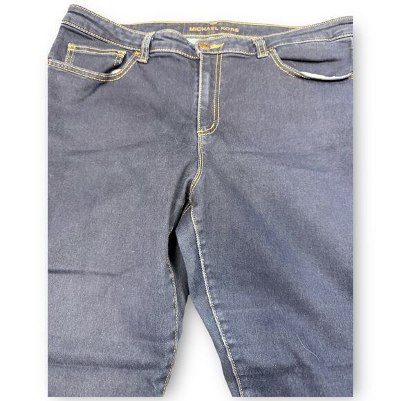 EUC Michael Kors Izzy Skinny Jeans Dark Wash Size 14 - Picture 4 of 9
